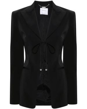 Blumarine Single-Breasted Jacket - Black