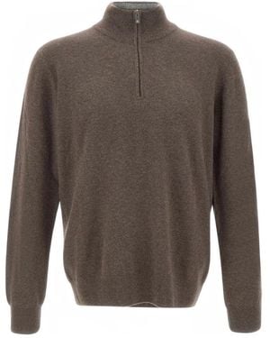 Della Ciana Pullover mit Reißverschluss - Grau