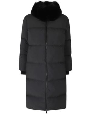 Rrd Fly Tubic 18 Faux-Fur Trim Padded Parka - Black