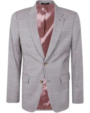 Paul Smith チェック シングルジャケット - グレー