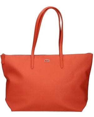 Lacoste Bolso shopper con parche del logo - Rojo