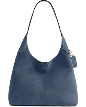 COACH Suede Tote Bag - Blue