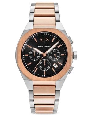 ARMANI EXCHANGE Three-Hand Two-Tone 34 Mm Watch - Metallic