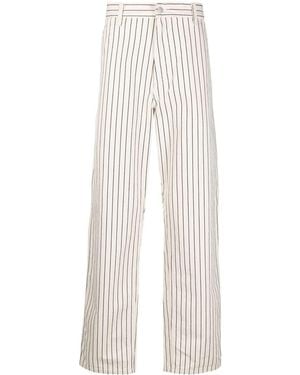 Carhartt Pantaloni dritti a righe - Bianco