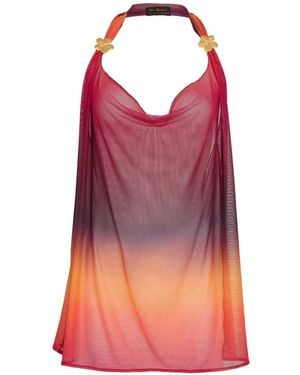 Amir Slama X Tati Barbieri Copricostume Con Scollo All'Americana - Rosa