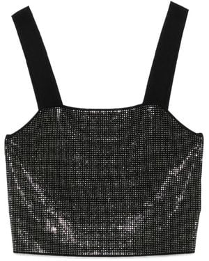 Maje Oberteil mit Strass - Schwarz