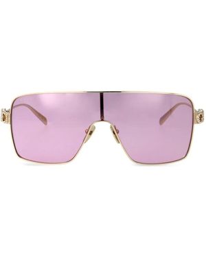 Gucci Crystal-Embellished Geometric-Frame Sunglasses - Pink