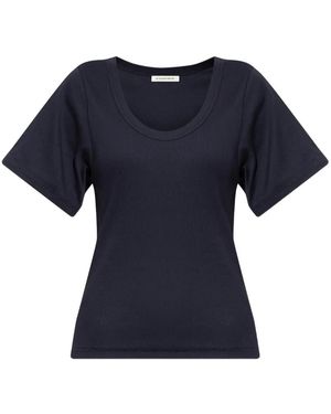 By Malene Birger Lunai Round-Neck T-Shirt - Blue
