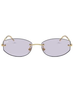 Ray-Ban Occhiali Da Sole Rb3792 Con Montatura A Giorno - Bianco