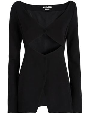ALESSANDRO VIGILANTE Cut-Out Blazer - Black