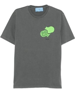 11 11 L.U.C.K. Graphic-Print T-Shirt - Grey