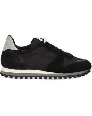 Novesta Marathon Trail Panelled Low-Top Trainers - Black