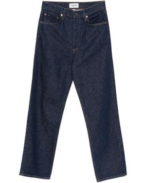 Agolde Jean Droit À Taille Haute - Blue