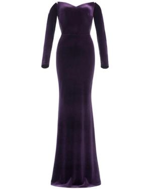 IMROSKA Evening 26 Sequin-Embellished Maxi Dress - Blue