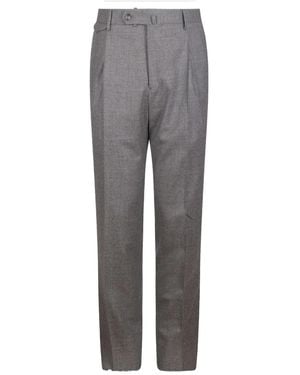 Tagliatore Broek Met Geperste Plooi - Grijs