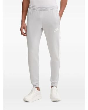 adidas Logo-Embroidered Track Trousers - White