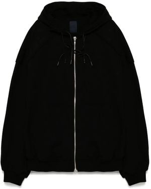 Juun.J Sudadera con capucha y cremallera - Negro