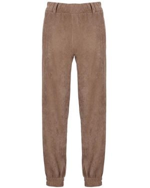 D.exterior Corduroy-Effect Track Trousers - Natural