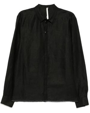 Label Under Construction Linen Shirt - Black