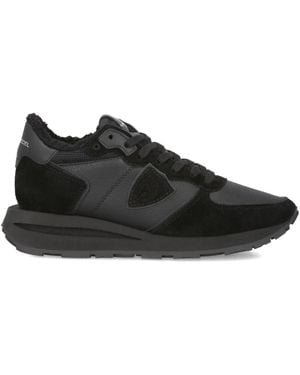 Philippe Model Panelled Running Trainers - Black