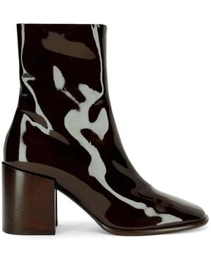 Dries Van Noten Heeled Leather Boots - Black