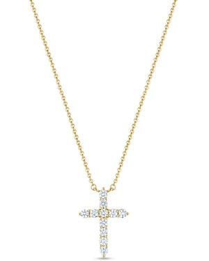 Kwiat Halskette Mit Diamantkreuz - Mettallic