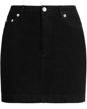 Dolce & Gabbana Denim Mini Skirt - Black