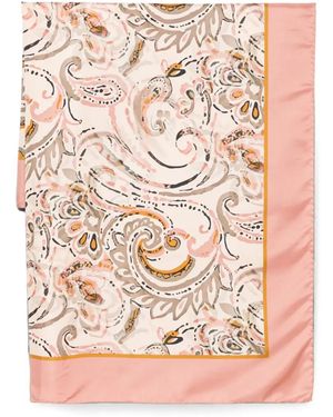 D'Aniello Paisley-Print Scarf - Pink