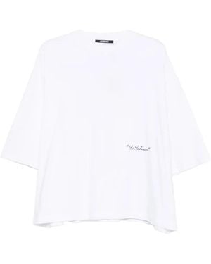 Jacquemus Logo-Print T-Shirt - White