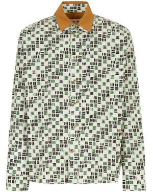 Marni Long-Sleeves Printed Shirt - White