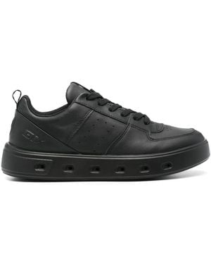 Ecco Street7 20 Leather Sneakers - Black