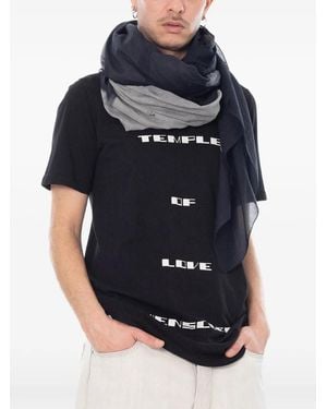 Rick Owens Écharpe À Imprimé Drapeau - Blue
