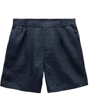 CHE Short À Design Plissé - Bleu