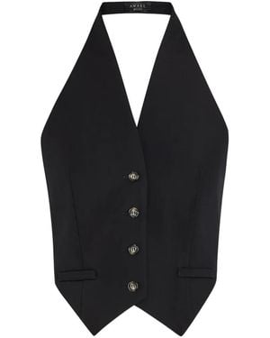 A.W.A.K.E. MODE Veston Boutonné À Dos Nu - Noir