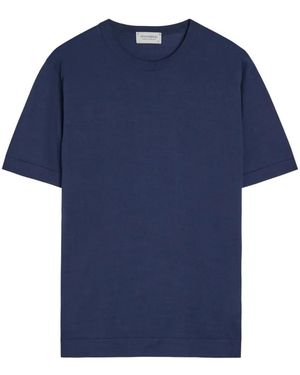 John Smedley Lorca Crew-Neck Jumper - Blue