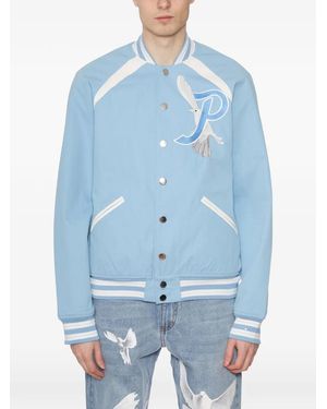 3.PARADIS Varsity Serena Long-Sleeve Jacket - Blue