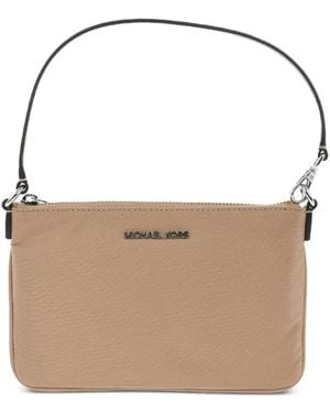 Michael Kors Logo-Plaque Top-Handle Tote Bag - Natural