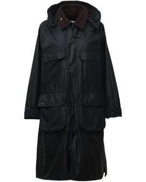 Barbour X A.P.C. Sugarlump Bedale Long Waxed Jacket - Black