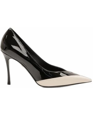 Ferragamo Yasmin Patent-Leather Pumps - Black
