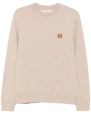 Maison Kitsuné Fox Head Sweatshirt - Natural
