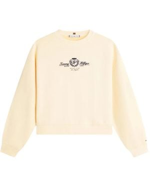Tommy Hilfiger Sweat À Logo - Natural