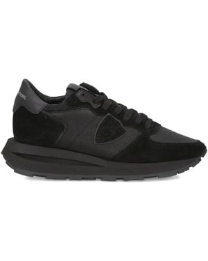 Philippe Model Panelled Trainers - Black