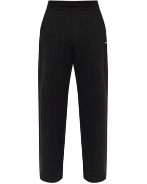 DIESEL Logo-Plaque Track Trousers - Black