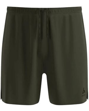 Odlo Bermudas Con Logo Estampado - Verde