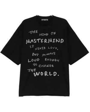 MASTERMIND WORLD T-Shirt À Slogan Imprimé - Black