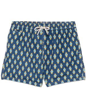 Mc2 Saint Barth Lightning Micro Fantasy Badeshorts - Blau