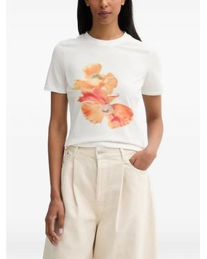 Never Fully Dressed Floral-Print T-Shirt - White