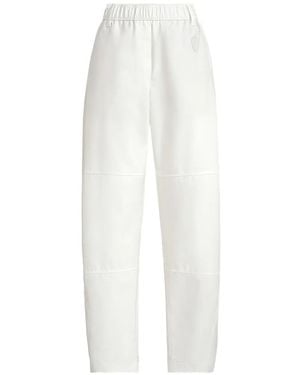 Brunello Cucinelli Logo Elastic-Waistband Pants - White