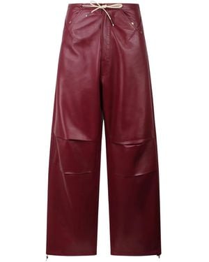 DARKPARK Leather Pants - Red