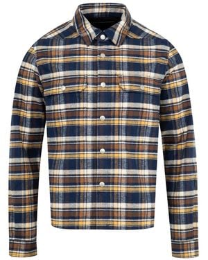 Rick Owens Plaid-Pattern Shirt - Blue